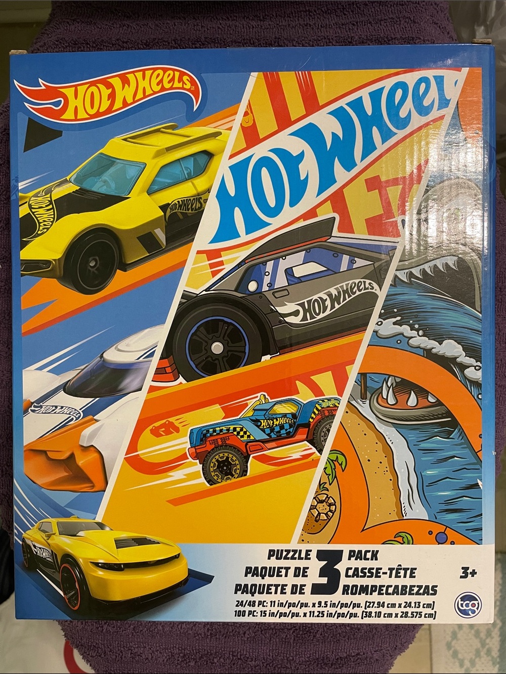 Hot Wheels 3-Piece Kids Puzzle Pack - BRAND NEW!